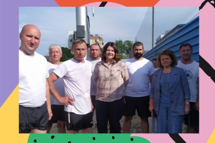 Депутаты горсовета встретились с коллегами на полях «Заречья»