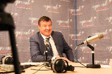 Председатель Липецкого горсовета Игорь Тиньков в видеоэфире радио "Маяк"