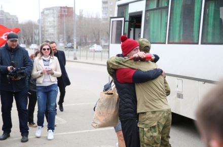 Мобилизованные липчане приехали в двухнедельный отпуск