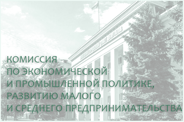 11 августа состоится комиссия по экономической и промышленной политике, развитию малого и среднего предпринимательства 
