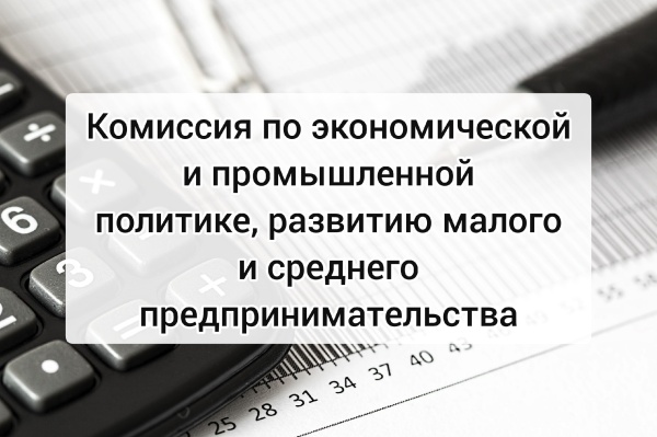 20 сентября состоится комиссия по экономической и промышленной политике, развитию малого и среднего предпринимательства 